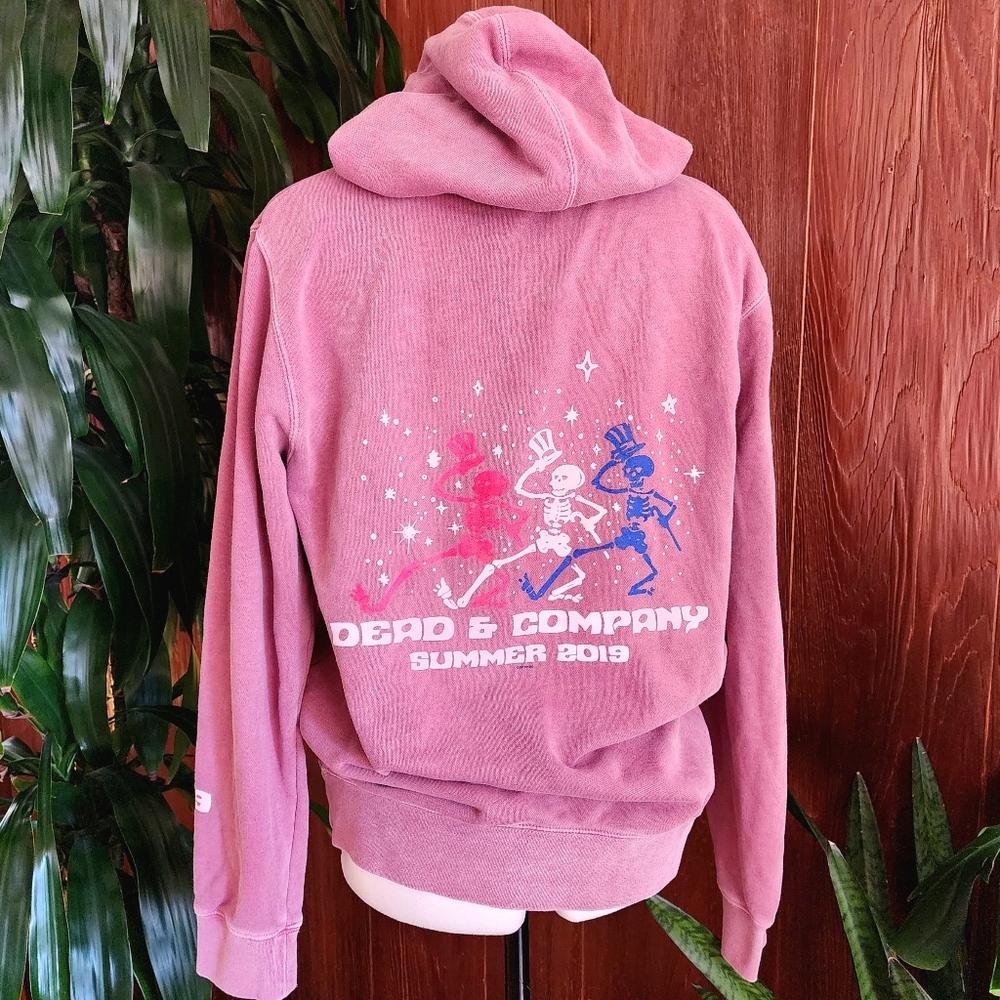 Dead & Company Summer 2019 Tour Mauve Hoodie Sweatshirt Size Small